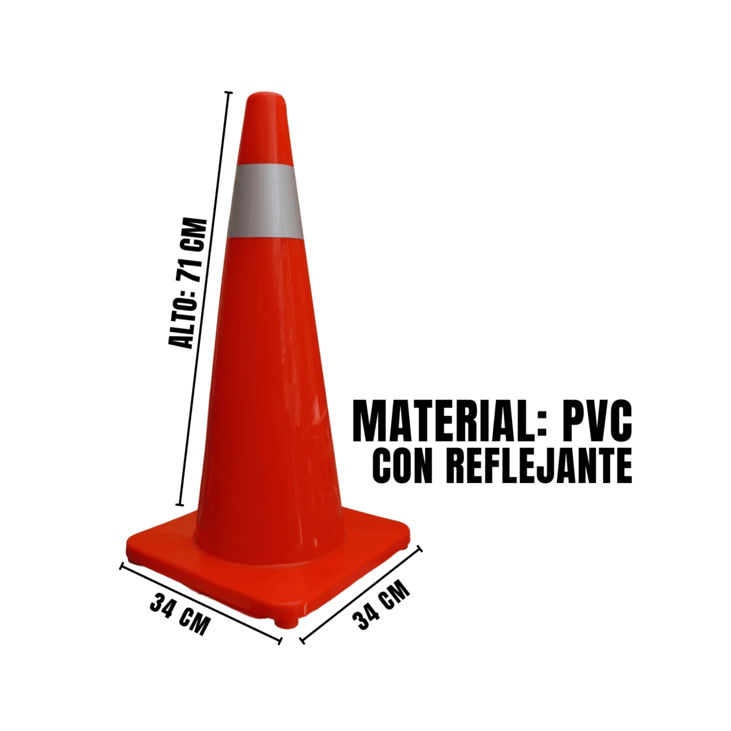 CONO NARANJA 71 CM