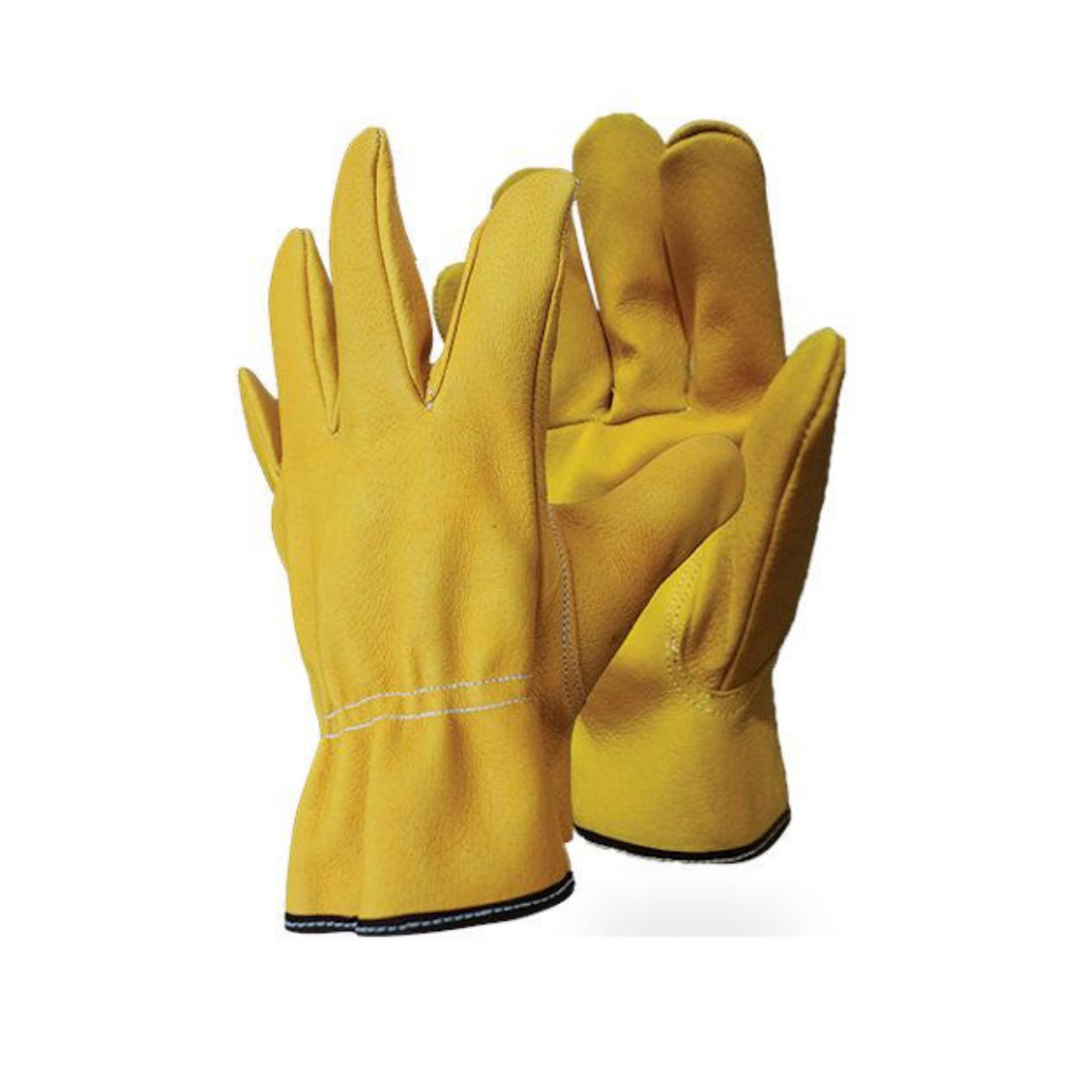 GUANTE ARGONERO PIEL DE CERDO AMARILLO CON RESORTE